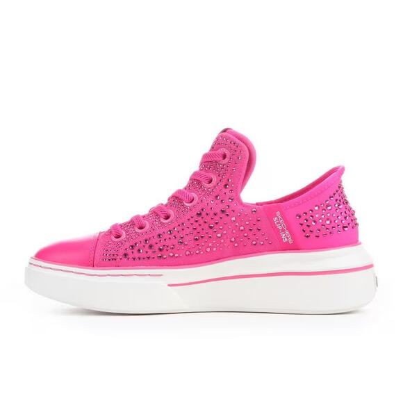 Sketchers NEW Slip-Ins Snoop Dog Pink Rhinestone Sneakers Sz 7.5 - Picture 1 of 16